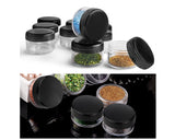 10 Pieces Makeup Travel Containers with Lids and 5 Mini Spatulas