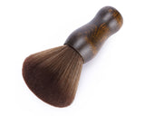 Neck Brush for Hair Cutting Soft Barber Neck Duster with Wooden Handle