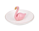 4.7 Inches Ceramic Flamingo Ring Holder