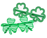 Set of 2 Shamrock Glasses for St. Patrick's Day