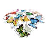 Garden Butterfly Ornaments 100 Pieces Butterfly Stakes for Yards