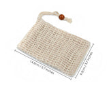 Soap Bag 10 Pieces Natural Sisal Soap Saver Bags with Drawstring