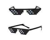 Pixel Mosaic Glasses Set of 3 8 Bit Glasses