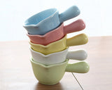 Porcelain Dipping Bowls with Handles 5 Pieces 3.38 Oz Soy Sauce Dishes