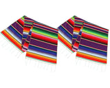 Mexican Table Runners 2 Pieces Serape Blanket for Mexican Party