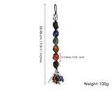 7 Chakra Stones Good Luck Hanging Gemstones Ornament for Car and Home