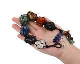 7 Chakra Stones Good Luck Hanging Gemstones Ornament for Car and Home