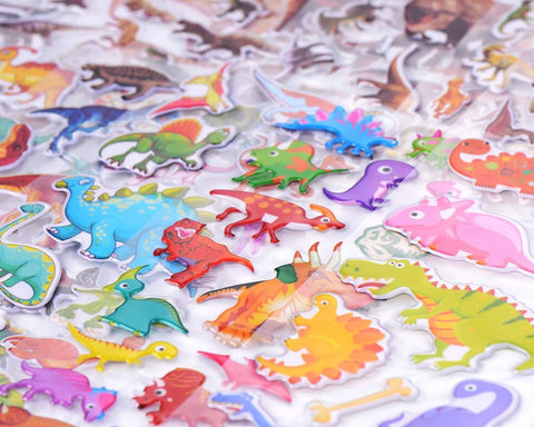 Dinosaur Stickers for Kids 50 Pieces 3D Puffy Stickers