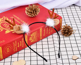 Deer Antler Headband Reindeer Hair Band for Christmas Party