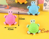 12 Pieces Turtle Shaped Pencil Erasers