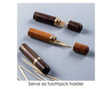 Wooden Needle Case 2 Pieces Needle Storage with 13 Sewing Needles