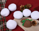 Fake Snowballs 20 Pieces Plush Snow Balls for Indoor Snowball Fight