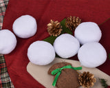 Fake Snowballs 20 Pieces Plush Snow Balls for Indoor Snowball Fight