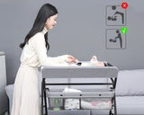 Baby Changing Table Folding Diaper Station with Storage Basket