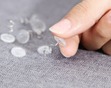 Twist Pins 100 Pieces Clear Heads Bed Skirt Pins for Slipcovers and Bedskirts
