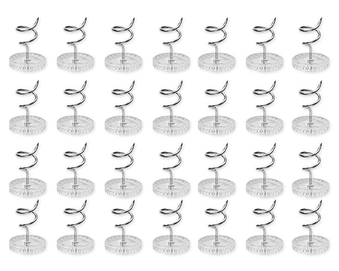 Twist Pins 100 Pieces Clear Heads Bed Skirt Pins for Slipcovers and Bedskirts