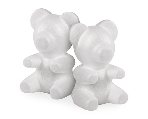 Styrofoam Bear Mold 2 Pieces Foam Bear for Flower Arrangements