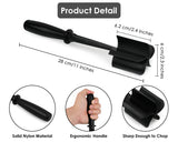 Meat Chopper for Ground Beef Potato Masher Meat Spatula Utensil - Black