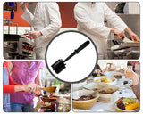 Meat Chopper for Ground Beef Potato Masher Meat Spatula Utensil - Black