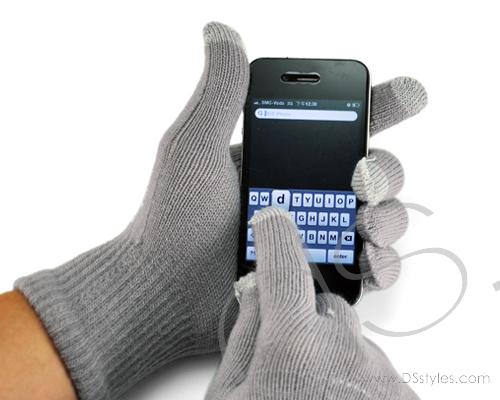 Touch Gloves For All Touch Screen Device - Gray