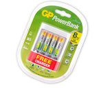 GP NiMH 950 mAh AAA Rechargeable Batteries with Free USB Charger