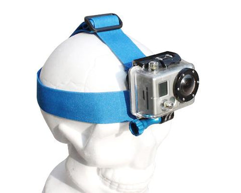 GoPro Head Strap Mount for Hero 1 Hero 2 Hero 3 Hero 3+ Cameras -Blue
