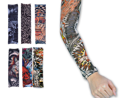 Cycling Elastic Tattoo Arm Sleeve