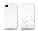 Twill Series iPhone 4 and 4S Flip Case - White