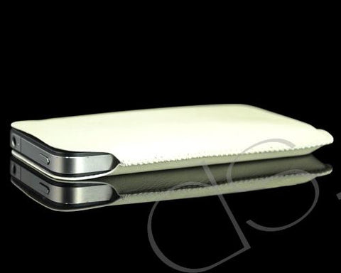 Ultra Slim Series Leather iPhone 4 and 4S case - White