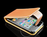 Volte Series iPhone 4 and 4S Leather Flip Case - Brown
