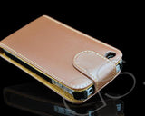 Volte Series iPhone 4 and 4S Leather Flip Case - Brown