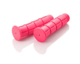 2 Pcs Simple Silicone Cycling Bike Handlebar Grips - Pink