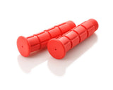 2 Pcs Simple Silicone Cycling Bike Handlebar Grips - Red