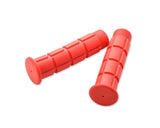 2 Pcs Simple Silicone Cycling Bike Handlebar Grips - Red