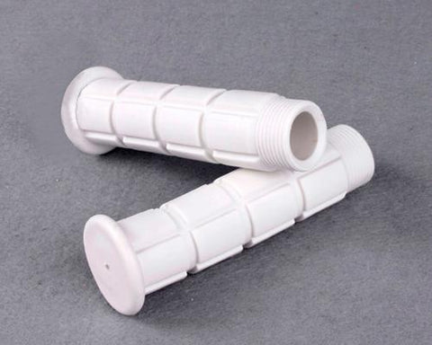 2 Pcs Simple Silicone Cycling Bike Handlebar Grips - White