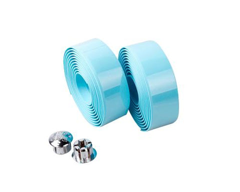 Simple Cycling Bike Handlebar Tape Wrap with 2 Bar Plug - Light Blue