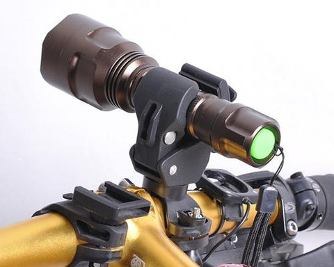 Universal Adjustable Plastic Cycling Bike Flashlight Mount Holder Clip