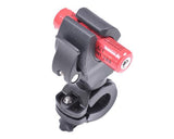 360 Degree Rotation Bike Flashlight LED Torch Mount Holder Clip -Black