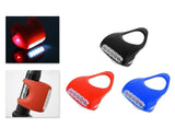 7 LED Silicone Safety Warning Bike LED Front Rear Flashlight