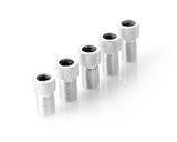 5Pcs Presta to Schrader Fixie Bike Tire Tube Pump Valve Adapter-Silver