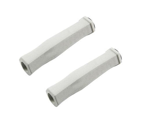 2 Pcs Soft Sponge Cycling Fixed Gear Bike Handlebar Grips - White