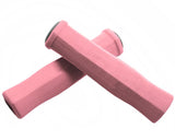 2 Pcs Soft Sponge Cycling Fixed Gear Bike Handlebar Grips - Pink