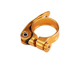 Cycling Bike Mountain Bike Quick Release Seatpost Clamp 34.9mm - Gold