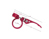 Cycling Road Mountain Bike Quick Release Seatpost Clamp 31.8mm - Red