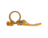 Cycling Road Mountain Bike Quick Release Seatpost Clamp 31.8mm - Gold