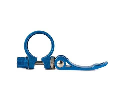 Cycling Road Mountain Bike Quick Release Seatpost Clamp 31.8mm - Blue