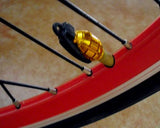 2 Pcs Grenade Shaped Bicycle BMX Bike Car Tire Tyre Valve Caps - Red