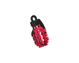 2 Pcs Grenade Shaped Bicycle BMX Bike Car Tire Tyre Valve Caps - Red