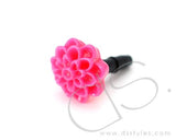 Headphone Jack Plug - Flower Pink