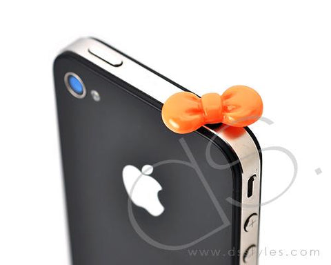 Headphone Jack Plug - Ribbon Orange